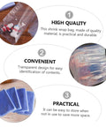 Jumbo Clear Shrink Bags For Poultry 25x18cm Heat Shrink Film With Sealer Perfect For Chickens, clear plastic packaging features