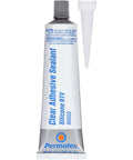 Tube of Clear RTV Silicone Adhesive Sealant 3 Oz Sensor Safe General Purpose Sealant with applicator tip for indoor/outdoor use.