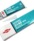 Mil-Spec Clear RTV Silicone Adhesive Sealant, Mil-A-46146 Group II TY I, 90ml Tube, non-flowing, room temperature cure.