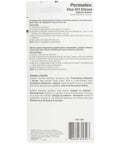 Back view of packaging for Clear RTV Silicone Adhesive Sealant, 3 Oz Tubes, Pack Of 12 showing instructions and safety information
