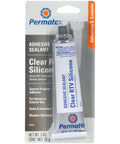 Packaging of Clear RTV Silicone Adhesive Sealant For Glass, Metal, Plastic, Fabric And Vinyl, weatherproof and oil resistant