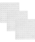 Clear Rubber Feet Adhesive Door Bumpers 300 Pack For Furniture And Cabinets, Sound Dampening Buffer Pads shown in sheets