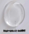 Protect walls and doors with 12 clear rubber bumper shields featuring self-adhesive backing; cushions door handles, absorbs shock
