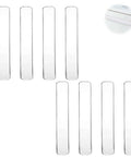 Clear Self Adhesive Rubber Furniture Wall Bumpers Door Slam Silencers Anti Collision Strips For Cabinets Desks And Chairs Easy Peel And Stick 8 Long Strips No Tools Needed