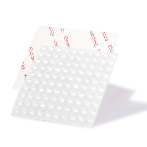 Self Adhesive Clear Rubber Door Bumpers One Quarter Inch Diameter By One Sixteenth Inch Thick Heavy Duty Non Slip Bumpers 100 Pack