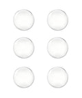 Strongest Door Handle Stopper Set Six Clear Rubber Door Bumpers Wall Shield Cushions Self Adhesive Transparent Protectors