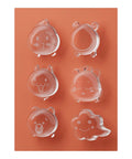 Six Pack Clear Rubber Door Stop Guards For Walls With Self Adhesive Backing Quiet Door Knob Protectors Animal Design