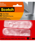 Door Stopper Set: Flexible Rubber Wedge That Grips Tight And Keeps Doors Open, Non Slip, 2-Pack, displayed in packaging