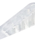 Door Stopper Set: Flexible Rubber Wedge That Grips Tight And Keeps Doors Open, clear rubber wedge with textured surface, 2 Pack.