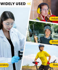 18 Pack Clear Safety Glasses ANSI Z87 1 Lightweight Eye Protection For Work Lab in various settings: lab, industry, shooting, riding.
