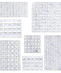 Clear Self Adhesive Cabinet Door Bumpers Set 300 Piece For Drawers And Cupboards Rubber Stoppers Surface Protection And Noise Reduction