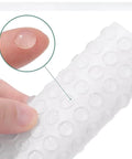Set Of 100 Clear Self Adhesive Cabinet Door Bumpers 0.3 Inch Diameter Silicone Rubber Dots for non slip soft close pads