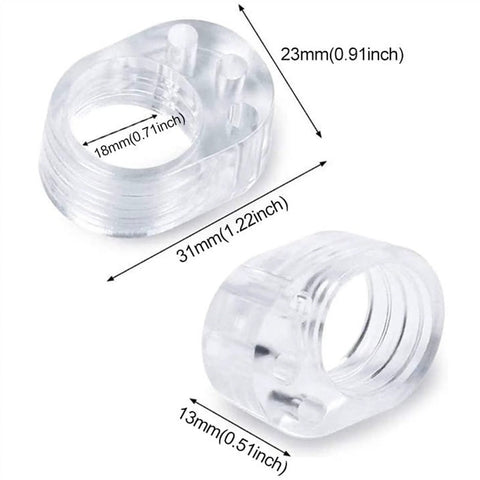 Five Piece Silencer Door Stop Set With Floor And Wall Protector Jammer Buffer Guard Easy To Install Door Knob Guard