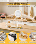 192 Piece Self Adhesive Cabinet Door Bumpers For No-Fuss Install, 1/2 Inch Silicone Cushions shown in a kitchen setting