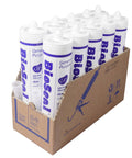 Waterproof 100 Percent Silicone Caulk And Sealant For Bathrooms And Kitchens, 10 Oz Cartridge, Pack Of 10, clear tubes in box