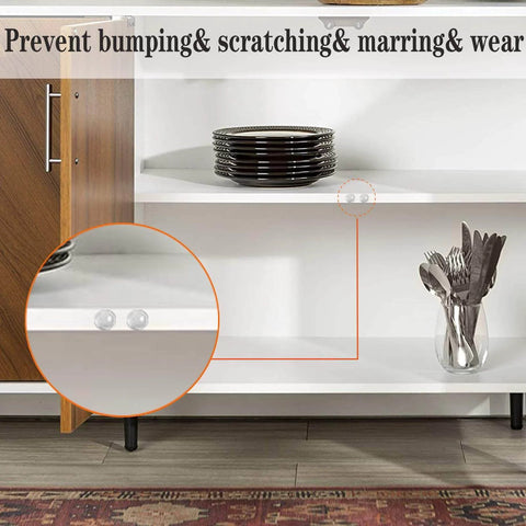 Self Adhesive Clear Rubber Door Bumpers One Quarter Inch Diameter By One Sixteenth Inch Thick Heavy Duty Non Slip Bumpers