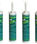 Clear Silicone RTV Sealant 6 Pack, 10.1 Fluid Ounce Cartridges, Moisture Resistant Weatherproof Caulk for Bathrooms and Kitchens