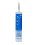 All Purpose Silicone Sealant Clear 10 Fl Oz Indoor Outdoor Use Ultra Flexible And Waterproof Seal That Sticks To Almost Any Surface Resists Moisture And Mildew Non Shrinking Premium RTV Sealant Workhorse, front view of packaging