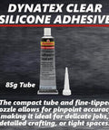 Clear RTV Silicone Adhesive Sealant For Waterproof Moisture Cure Bonding Single Component Formula in 85g tube with nozzle