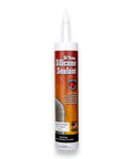 Front view of clear high temperature silicone sealant for pellet stove flues and gas vent pipes, 10.3 ounce cartridge, USA made