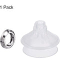 Clear Silicone Vacuum Suction Cup 4mm ID By 33mm OD With Gasket, 1 Pack Pneumatic Bellows Sucker Pad for industrial use