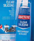 Clear Silicone Sealant All-Purpose Waterproof Adhesive 2.7 Fl Oz Tube for Glass Ceramic Wood Plastic and Metal Aquarium Safe