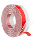 20 ft x 1 in Weather Stripping, Door Draft Stopper Silicone Gap Seal Strip for House and Glass Shower Doors for Side Gaps of Door and Windows, Clear