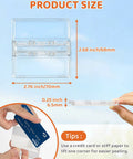 Clear sliding door lock dimensions with credit card for scale, 4 Pack Window Locks For Baby Proofing Clear Sliding Glass Door Locks.