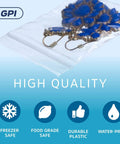 Clear Plastic Reclosable ZIP Bags 2 Mil 2x3 Inch Case of 100 with jewelry inside showcasing durability and versatility for storage.