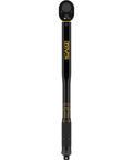 Click Torque Wrench, Half Inch Drive, 10 To 150 Foot Pounds And 13.6 To 203.5 Newton Meters, Pre Calibrated To Four Percent Accuracy