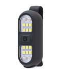 Clip on running light delivers hands free visibility for night runs and dog walks with 450 lumens, USB rechargeable, IPX6 waterproof.