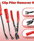 7 Piece Car Trim Removal Tool Kit With Non Scratch Plastic Pry Tools And Fastener Clip Pliers For Auto Interior Panel Detachment