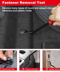 3 Piece Clip Remover Tool Set For Auto Trim And Fastener Removal, Pry Tool Kit shown removing push rivets, car fender, door lock