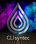 CLIsyntec logo with abstract hexagonal background, representing Premium Pro Grade Air Tool Lubricant for Pneumatic Tools in Industrial Settings.