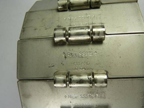 Flat Top Metal Conveyor Chain For Industrial Belts, 30 Inch Length, 20 Links, Rexnord SS815, Durable Steel Construction