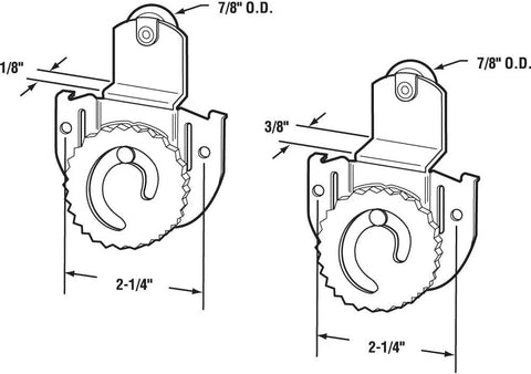 Diagram of Quiet Sliding Closet Door Rollers Replacement Set Seven Eighths Inch Wheels For Wardrobe Cabinets Top Mounts