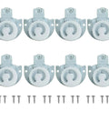 Quiet Sliding Closet Door Rollers Replacement Set Seven Eighths Inch Wheels For Wardrobe Cabinets Top Mounts Smooth Operation Hardware Eight Pieces