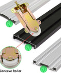 Sliding Closet Door Rollers Replacement Hardware For Mirror And Wardrobe Doors Pack Of 2 with nylon concaved roller and track