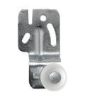 Closet Sliding Door Roller Kit With Hanging Rails Hardware, metal silver bracket with 7/8 inch galvanized steel wheel