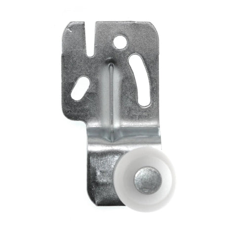Closet Sliding Door Roller Kit With Hanging Rails Hardware, metal silver bracket with 7/8 inch galvanized steel wheel