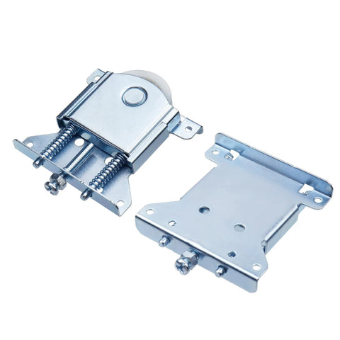 Two Pack Sliding Closet Door Roller Set With 1.75 Inch POM Concave Wheel And Q235 Carbon Steel Housing Replacement Hardware