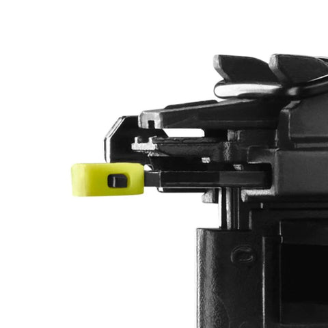 Close-up of the trigger mechanism on 18V Cordless AirStrike 16 Gauge Finish Nailer Renewed Tool Only No Battery Or Charger Drives 16 Gauge Nails