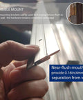 Heavy Duty Aluminum Z Hanger Wall Mount Kit for Picture Frames and Artwork with Hidden Bracket Clips French Cleat Style