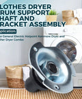Drum Support Shaft And Bearing Assembly Replacement For GE Hotpoint Kenmore Dryers displayed with washing machine