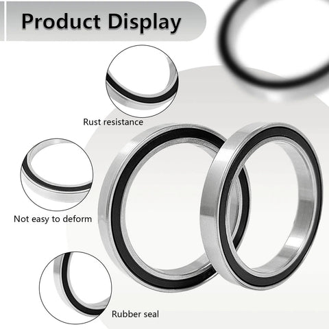 One Way Clutch Bearing Kit For Can Am Outlander And Maverick UTVs Fits 330 400 500 570 650 800 1000R 800R 1000R Commander Renegade Max Models Easy Install Smooth Engagement Durable Replacement - two ball bearings with rubber seals