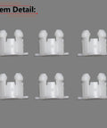 Six Piece Clutch Pedal Shaft Bushing Set Compatible With Ford F150 F250 F350 Ranger And Bronco Years 1985 Through 2003 by RLB HILON