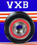 Front view of 126655974 Clutch Pulley Bearings FOR CADILLAC, featuring red and black circular design against VXB background.