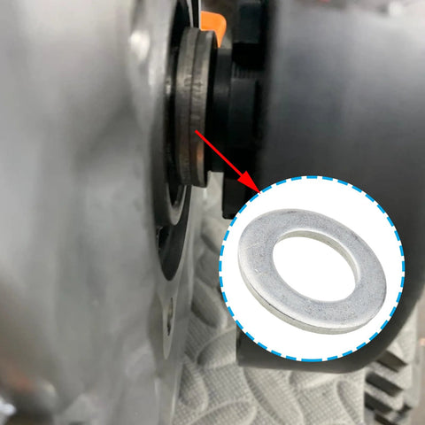 Clutch Spacer Shim Washer Kit For Three Quarters Inch Shaft Compatible With Thirty Series Torque Converter installation view