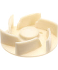 CMA Dish Machines 13503.71 Impeller, white plastic, front view, for spray action in dishwashers and glass washers.