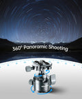 Low Profile 36mm CNC Aluminum Ball Head For Tripod And Monopod 360 Degree Panorama With Dual U Shaped Slots for panoramic shooting